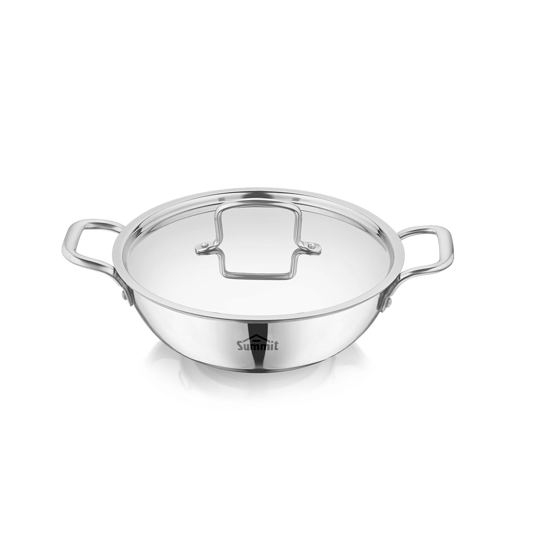 Summit Kadai Triply Big Induction With Steel Lid