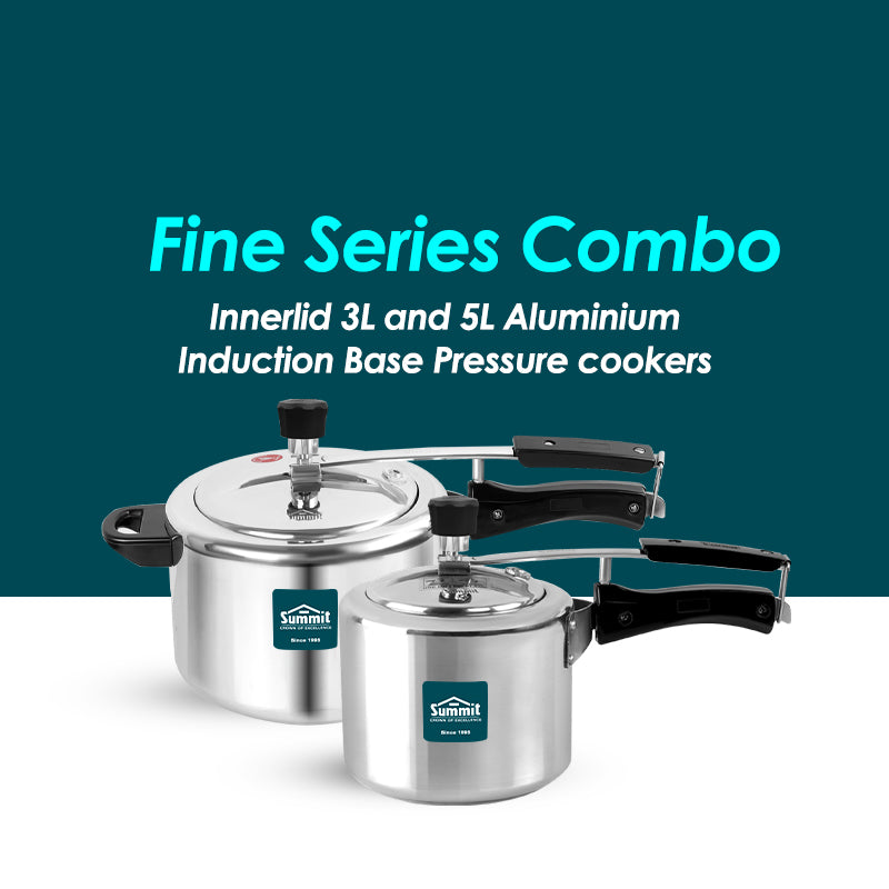 Summit Innerlid 3L & 5L Plain Induction Fine Pressure Cookers