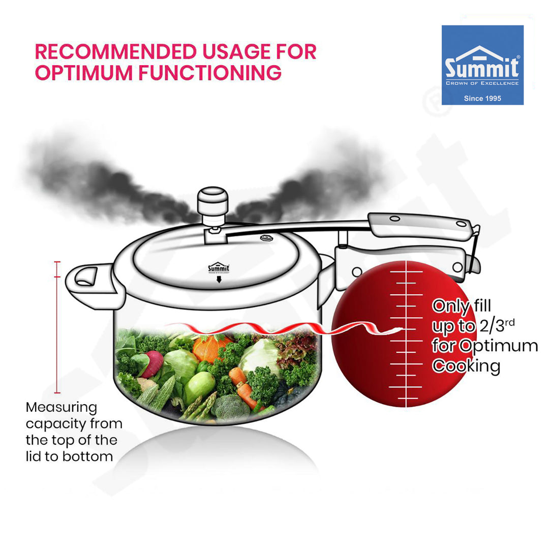 Summit Stainless Steel Outer Lid 3L Pressure Cooker