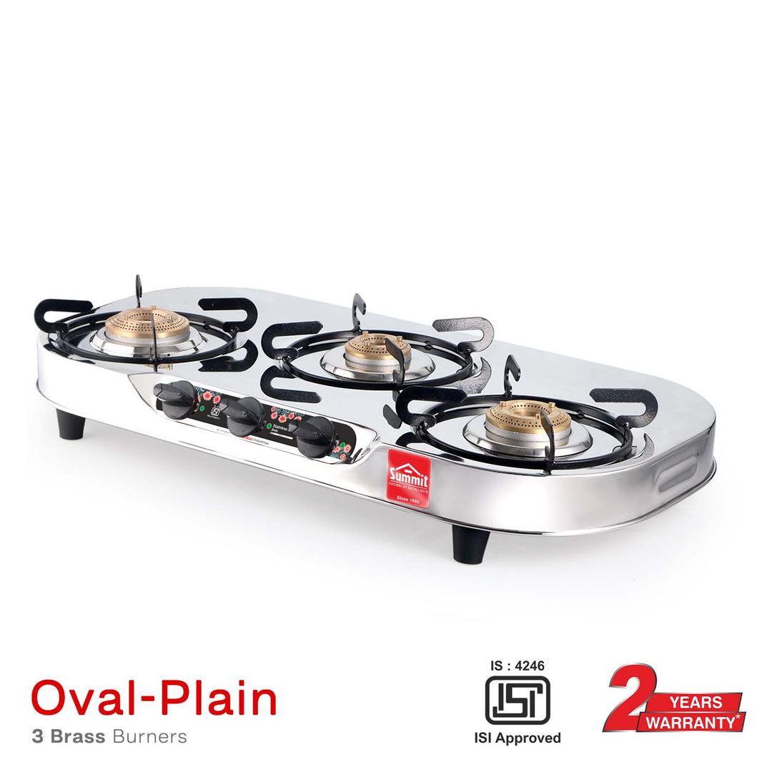 Summit Gas Stove Oval-Plain