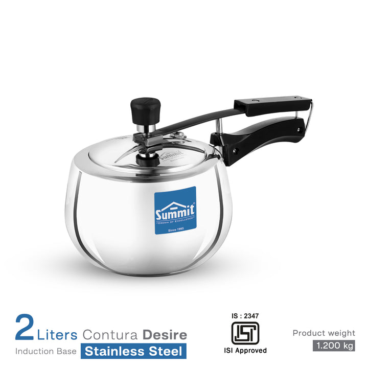 Summit Stainless Steel Outer Lid 2L Pressure Cooker