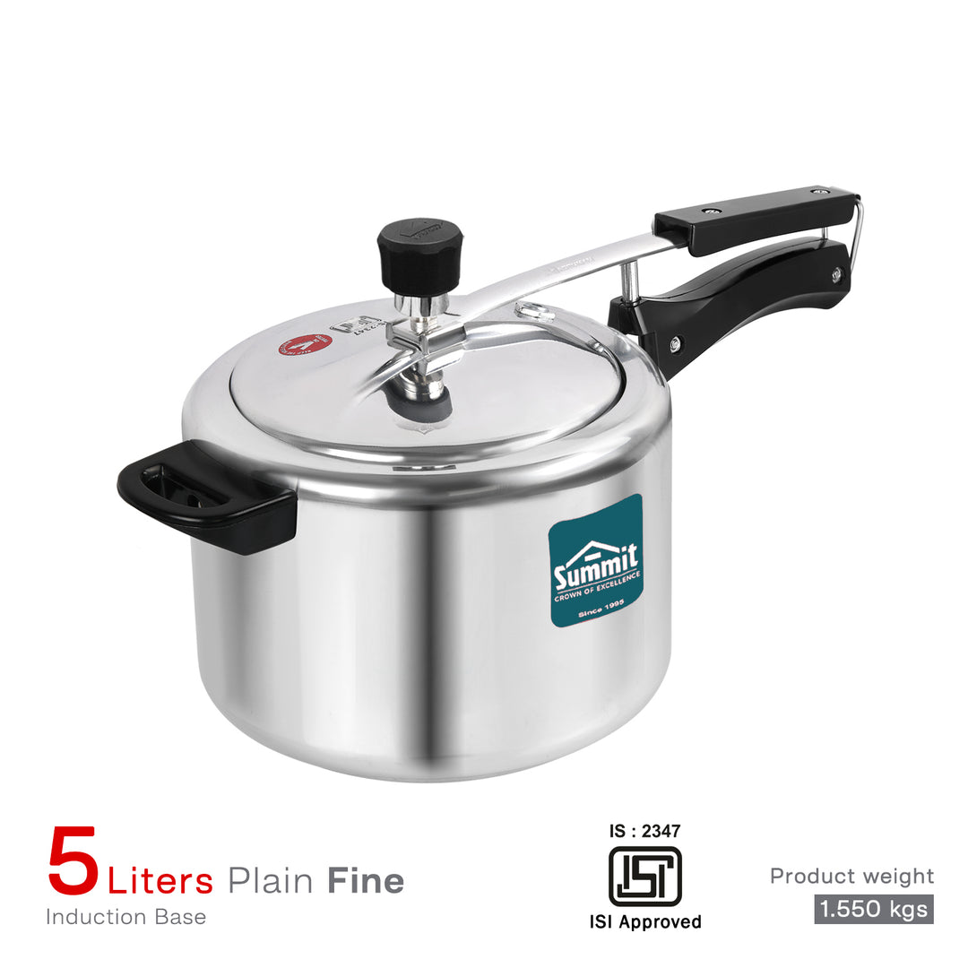 Summit Innerlid 3L & 5L Plain Induction Fine Pressure Cookers