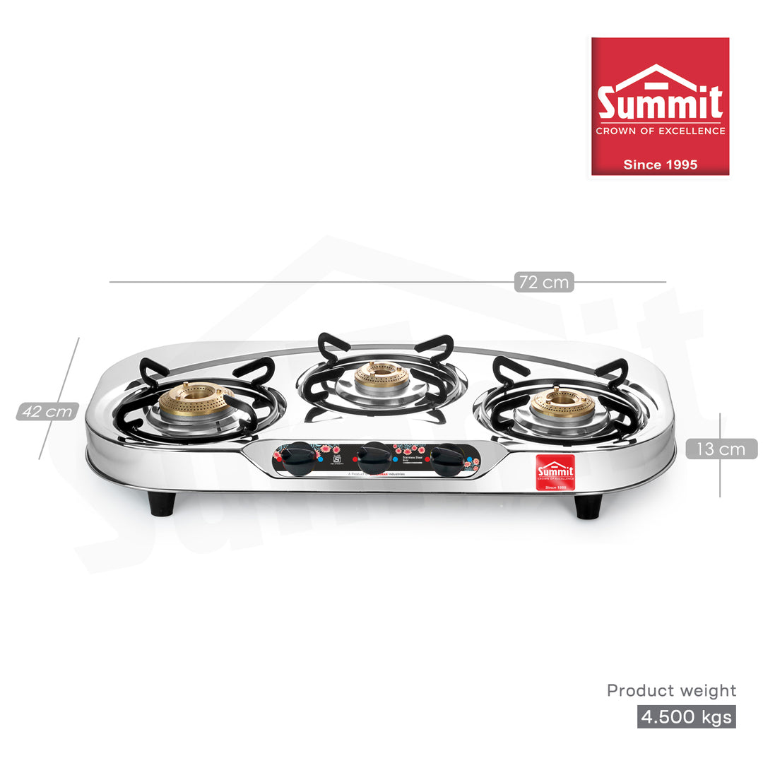 Summit Gas Stove Oval-Rainbow