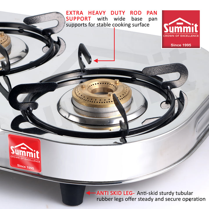 Summit Gas Stove Oval-Plain