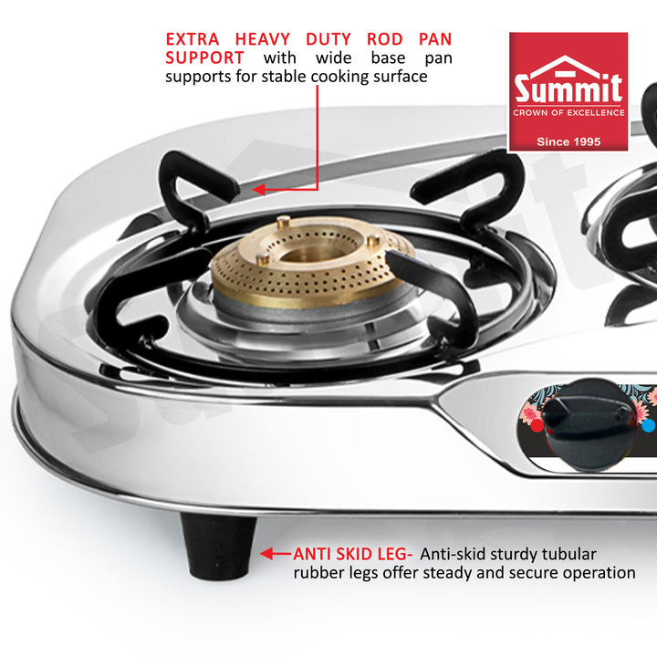 Summit Gas Stove Oval-Rainbow