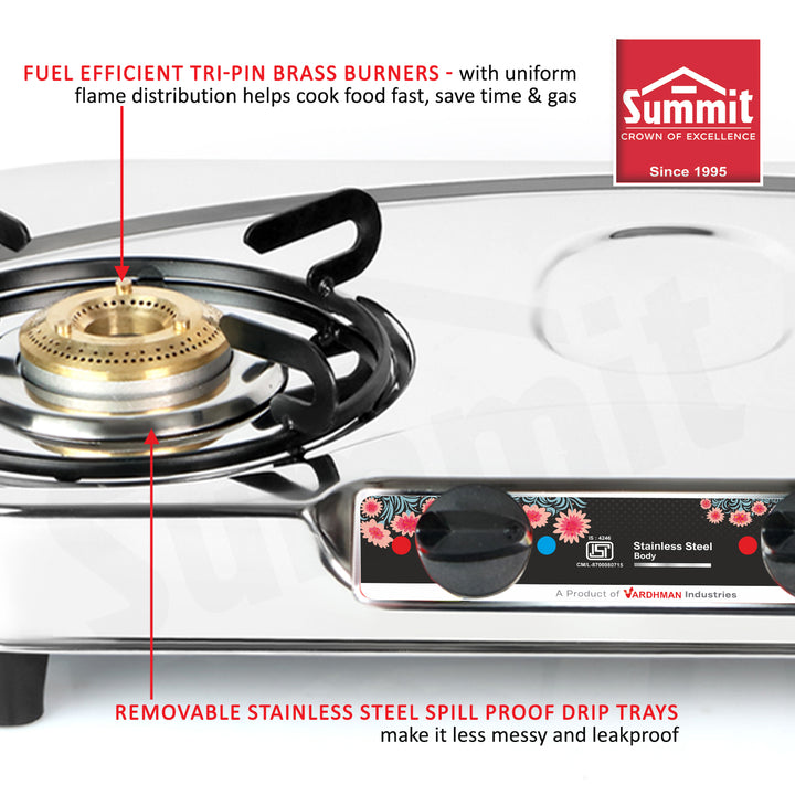 Summit Gas Stove Oval