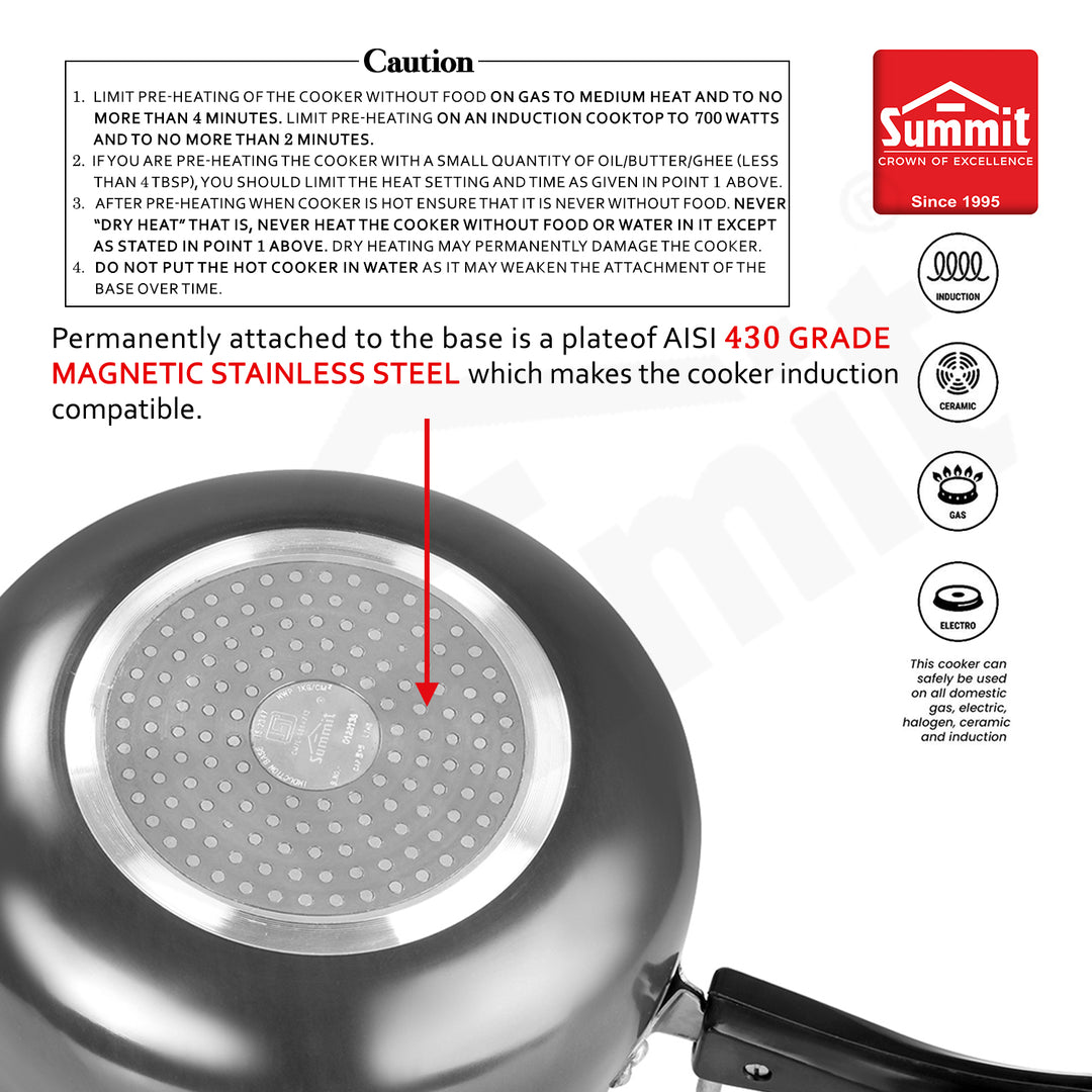 Summit Innerlid 5.5L C-tura Induction Hard Anodised