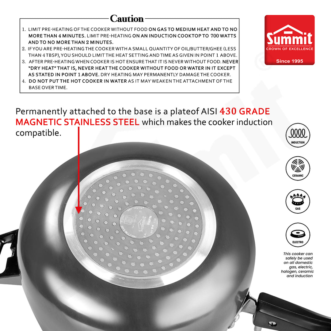 Summit Innerlid 6.5L C-tura Induction Hard Anodised