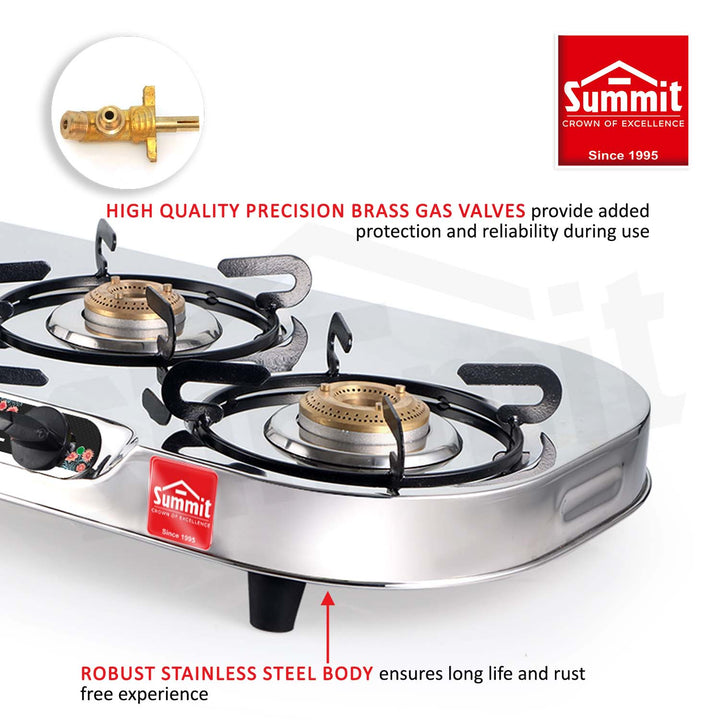 Summit Gas Stove Oval-Plain